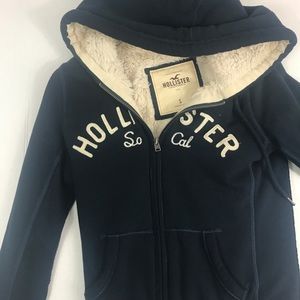 Hollister sherpa zip up jacket